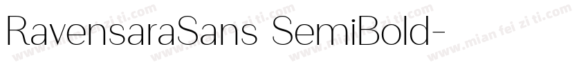RavensaraSans SemiBold字体转换